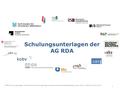 AG RDA Schulungsunterlagen – Modul 5A.02.02: Zusammenstellungen - analytische und hierarchische Beschreibung | Aleph | Stand: 14.03.2016 | CC BY-NC-SA.