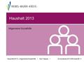 Haushalt 2013 – Allgemeine Sozialhilfe I Herr Massa I Drucksache 2012-95-SozA26.11. Haushalt 2013 Allgemeine Sozialhilfe.