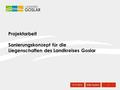 15.11.20121 Britta Sauthof Projektarbeit Sanierungskonzept für die Liegenschaften des Landkreises Goslar.