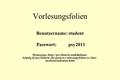 Vorlesungsfolien Benutzername: student Passwort: psy2011 Homepage:  leipzig.de/psychiatrie.site,postext,vorlesungsfolien-ws-fuer-