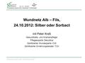 Sanitätshaus Carstens GmbH Die chronische Wunde Wundnetz Alb – Fils, 24.10.2012: Silber oder Sorbact mit Peter Kreß Gesundheits- und Krankenpfleger Pflegeexperte.