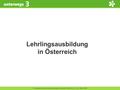 © Österreichischer Bundesverlag Schulbuch GmbH & Co. KG, Wien 2016 3 Lehrlingsausbildung in Österreich.