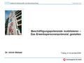 Institut für Arbeitsmarkt- und Berufsforschung h/vorträge/Tutzing_9.11.05.ppt Dr. Ulrich Walwei Beschäftigungspotenziale mobilisieren – Das Erwerbspersonenpotenzial.