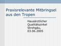 Praxisrelevante Mitbringsel aus den Tropen Hausärztlicher Qualitätszirkel Strohgäu, 03.06.2005.