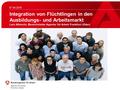 07.04.2016 Integration von Flüchtlingen in den Ausbildungs- und Arbeitsmarkt Lars Albrecht, Bereichsleiter Agentur für Arbeit Frankfurt (Oder)