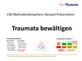 CSG Methodenkompetenz: Beispielpräsentation Traumata CSG Methodenkompetenz: Beispiel-Präsentation Traumata bewältigen.
