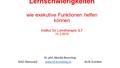 Lernschwierigkeiten wie exekutive Funktionen helfen können Institut für Lerntherapie ILT 15.3.2016 Dr. phil. Monika Brunsting 9242 Oberuzwil www.nil-brunsting.ch.
