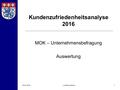 25.04.2016- Landkreis Uelzen -1 Kundenzufriedenheitsanalyse 2016 MOK – Unternehmensbefragung Auswertung.
