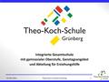 Integrierte Gesamtschule mit gymnasialer Oberstufe, Ganztagsangebot und Abteilung für Erziehungshilfe 03.06.2016Theo-Koch-Schule Grünberg1.