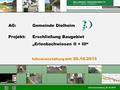 Kleines Feldlein 3 74889 Sinsheim Internet: www.ib-willaredt.de Infoveranstaltung 20.10.2015 Gemeinde Dielheim BG Erlenbachwiesen II + III Infoveranstaltung.