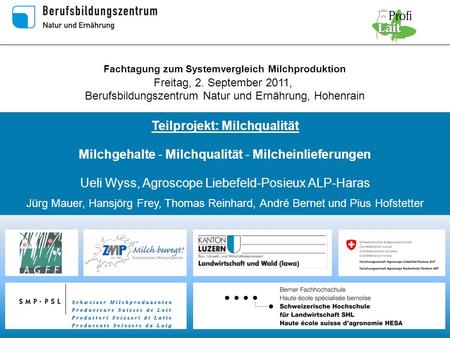 1 > Thema 1> Thema 5 > Thema 2> Thema 6 > Thema 3> Thema 7 > Thema 4> Thema 8 Markus Höltschi BBZN Landwirtschaft 6276 Hohenrain 041 914 30 78