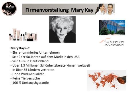 Firmenvorstellung Mary Kay