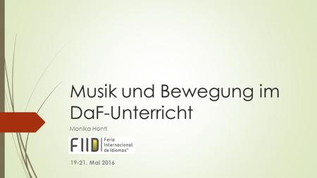 Musik und Bewegung im DaF-Unterricht
