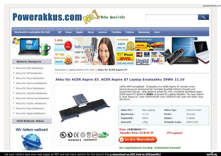 Powerakkus.com Startseite Ersatzakku für DellHPAsusAppleSonyLenovoToshibaFujitsuSamsungAcer Batterie Kategorie Akkus für Dell Notebooks Akkus für HP Notebooks.