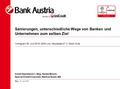Sanierungen, unterschiedliche Wege von Banken und Unternehmen zum selben Ziel Vortrag am 30. Juni 2016, 4020 Linz, Hauptplatz 27, 2. Stock, Aula Credit.