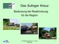 Das Sulinger Kreuz Bedeutung der Reaktivierung für die Region