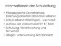 Informationen der Schulleitung Pädagogische Grundhaltung Erziehungsdirektion ERZ/Schulverband Schulverband Hilterfingen – wer/was? Aufbau der Volksschulzeit.