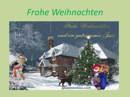 Frohe Weihnachten. Am 24.Dezember feiern die Deutschen Weihnachten oder die heilige Nacht.