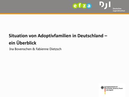 Situation von Adoptivfamilien in Deutschland – ein Überblick