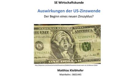 Auswirkungen der US-Zinswende