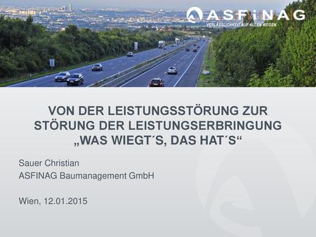 Sauer Christian ASFINAG Baumanagement GmbH Wien,