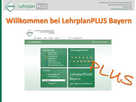 Willkommen bei LehrplanPLUS Bayern