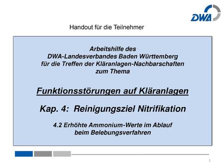 Funktionsstörungen auf Kläranlagen