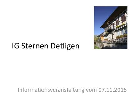 Informationsveranstaltung vom