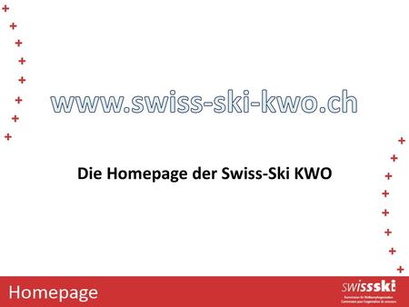 Die Homepage der Swiss-Ski KWO