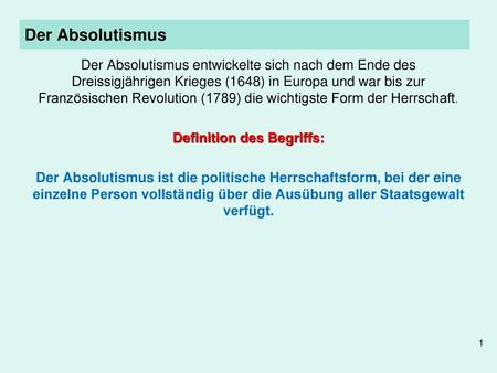 Definition des Begriffs: