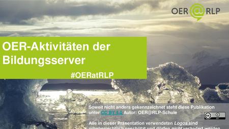 OER-Aktivitäten der Bildungsserver #OERatRLP