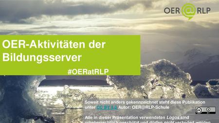 OER-Aktivitäten der Bildungsserver #OERatRLP