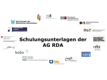 Schulungsunterlagen der AG RDA