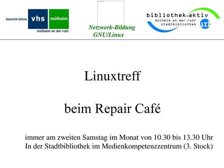 Linuxtreff beim Repair Café