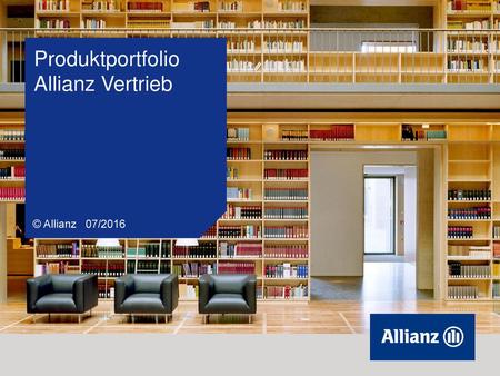 Produktportfolio Allianz Vertrieb