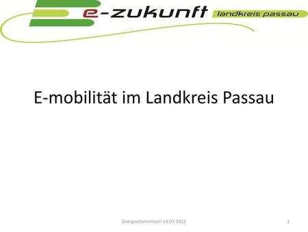 E-mobilität im Landkreis Passau