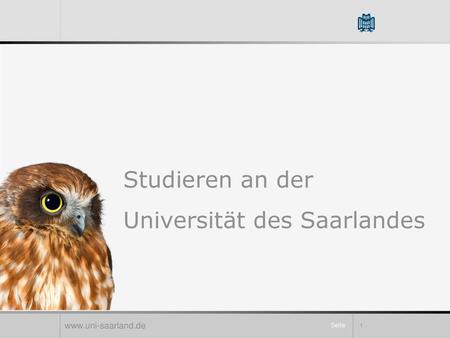 Studieren an der Universität des Saarlandes