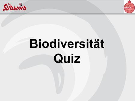 Biodiversität Quiz.