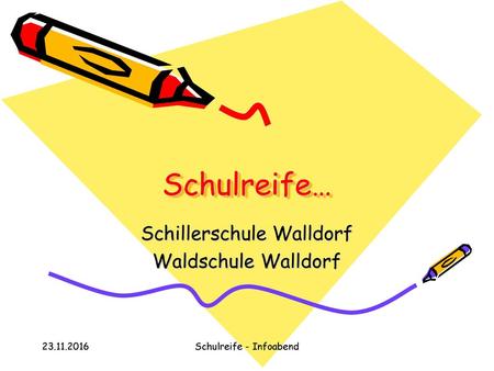 Schillerschule Walldorf Waldschule Walldorf