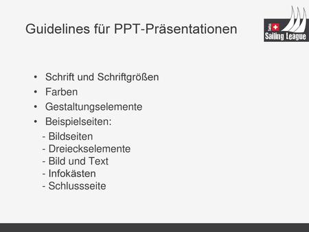 Guidelines für PPT-Präsentationen