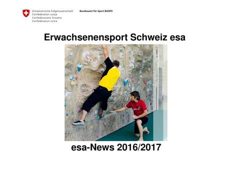 Erwachsenensport Schweiz esa