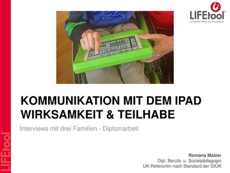 Kommunikation mit dem iPad Wirksamkeit & Teilhabe