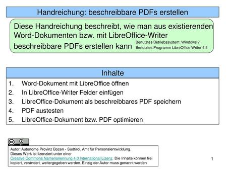 Handreichung: beschreibbare PDFs erstellen