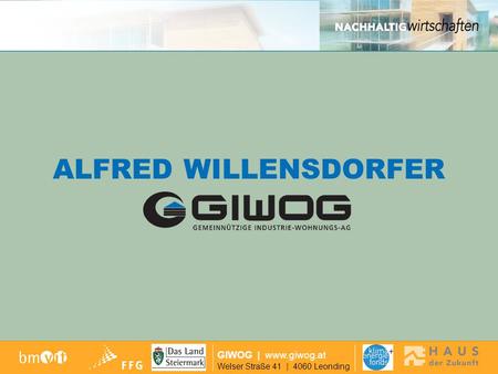ALFRED WILLENSDORFER GIWOG |