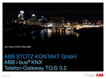 ABB STOTZ-KONTAKT GmbH ABB i-bus® KNX Telefon-Gateway TG/S 3.2