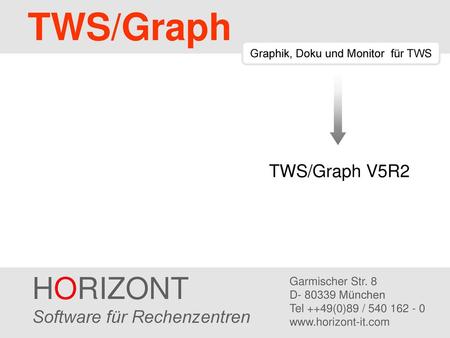 Graphik, Doku und Monitor für TWS