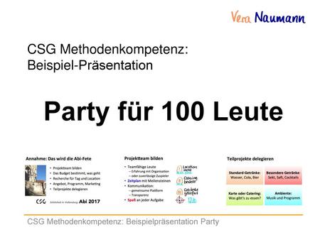 CSG Methodenkompetenz: Beispiel-Präsentation