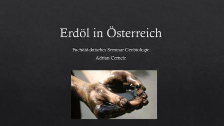 Fachdidaktisches Seminar Geobiologie Adrian Cerncic