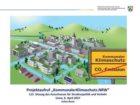 Projektaufruf „KommunalerKlimaschutz.NRW“