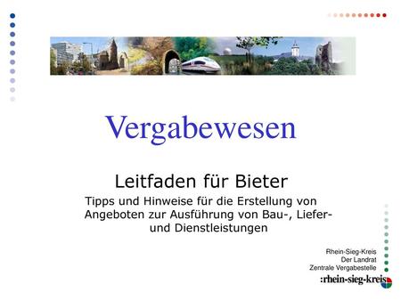 Vergabewesen Leitfaden für Bieter